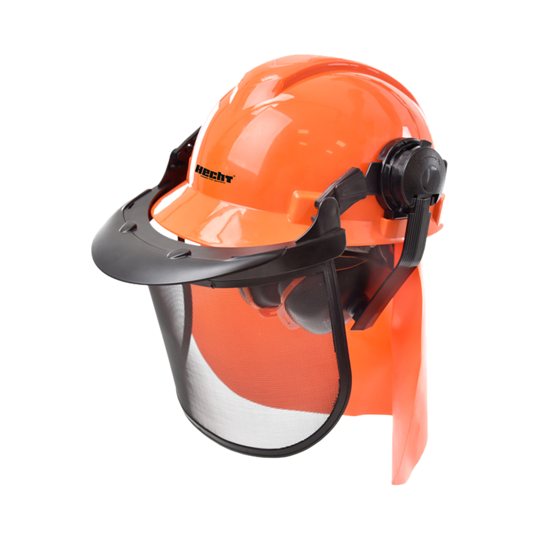 Hecht Forstschutzhelm mit Sicht-, Nacken und Gehörschutz