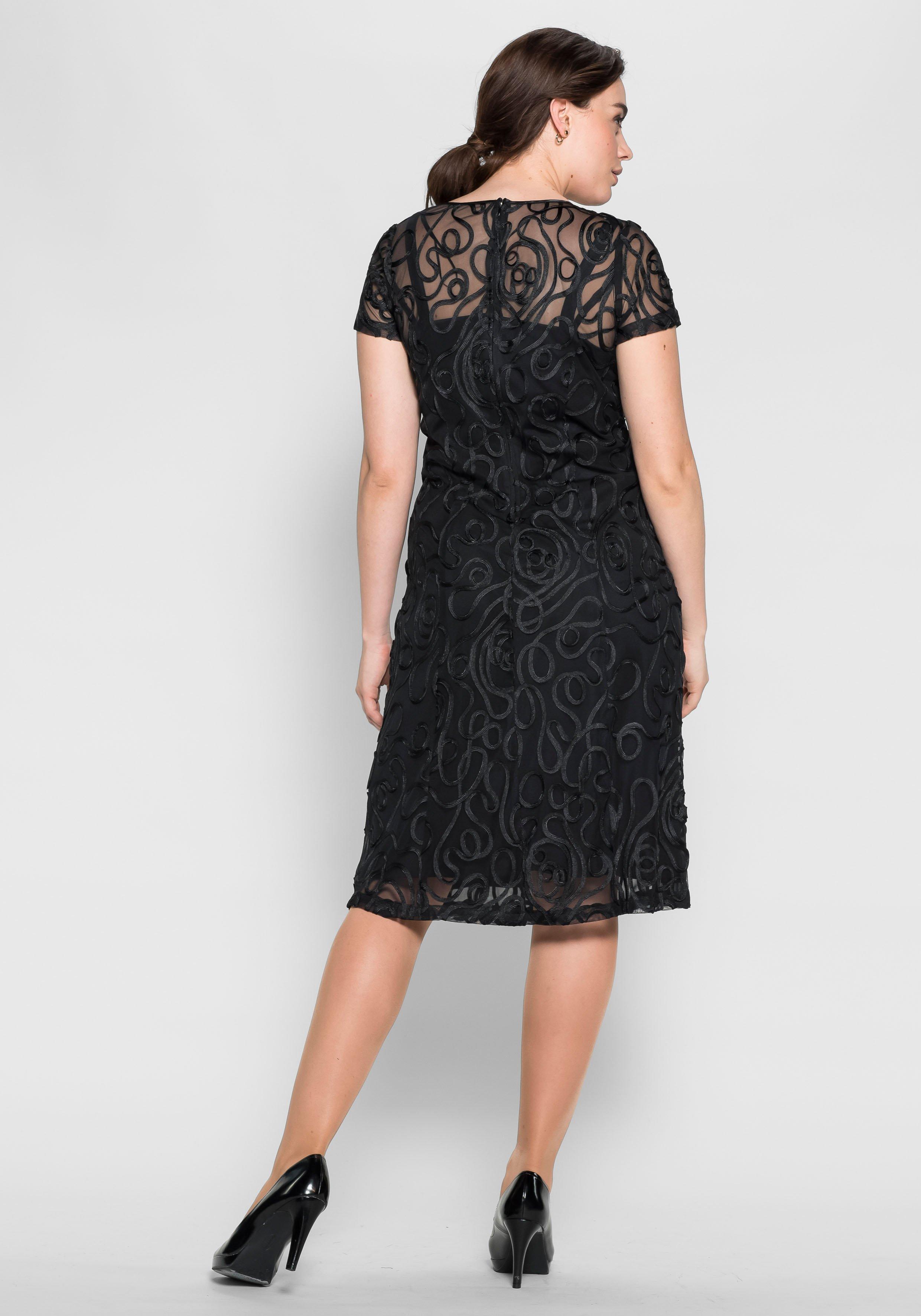 Cocktailkleid mit Zierborten