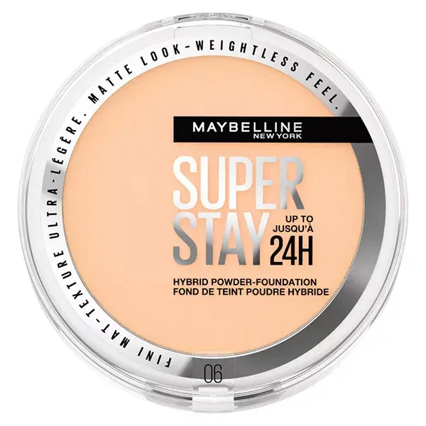 Base em Pó Híbrida Superstay 24h da Maybelline New York, nº 06, 9g