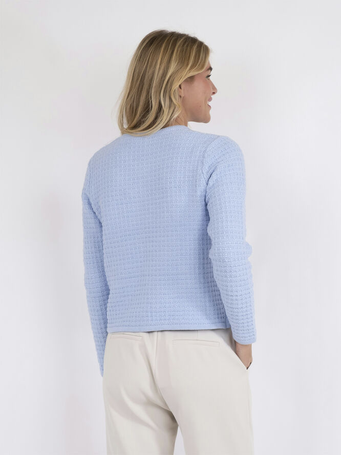 Neo Noir Limone Knit Jacket Light blue
