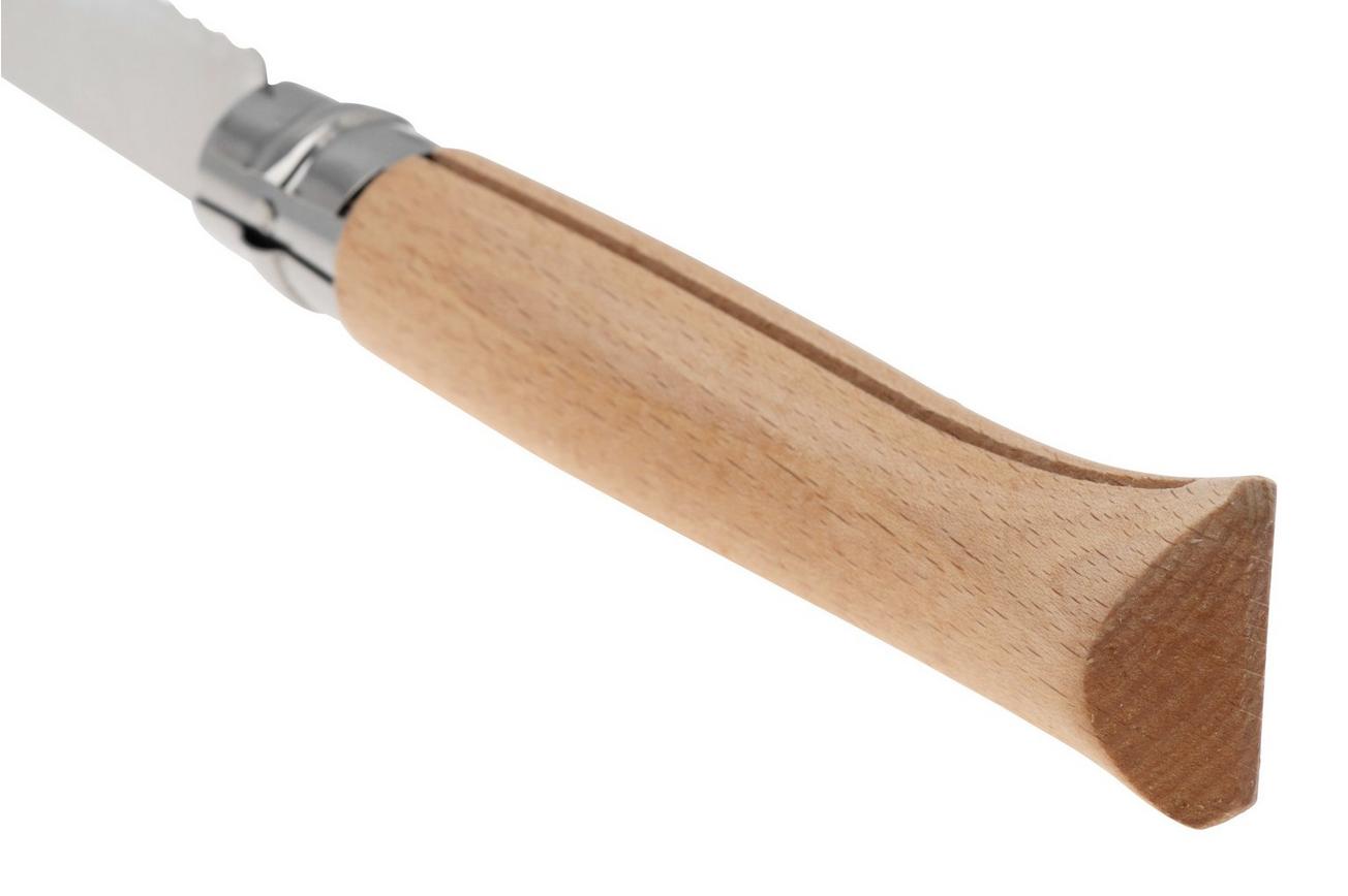 Opinel No. 12 002441 Beech Wood, gekarteld zakmes