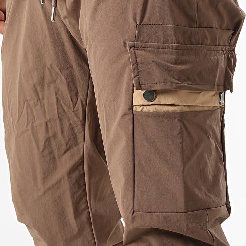 Ensemble Tee Shirt Et Jogger Pant LL656 Marron