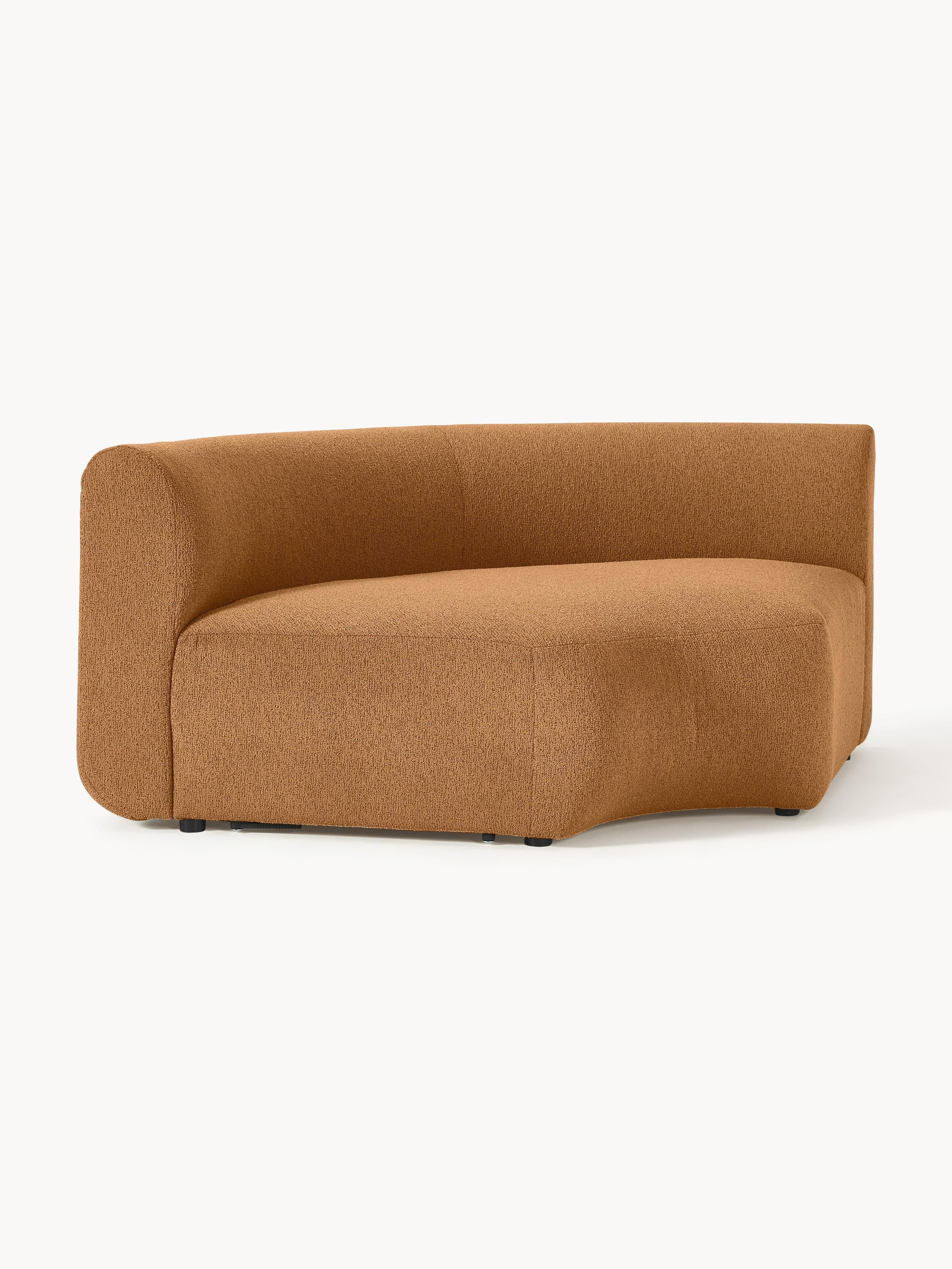 Ronde bouclé hoekmodule Sofia