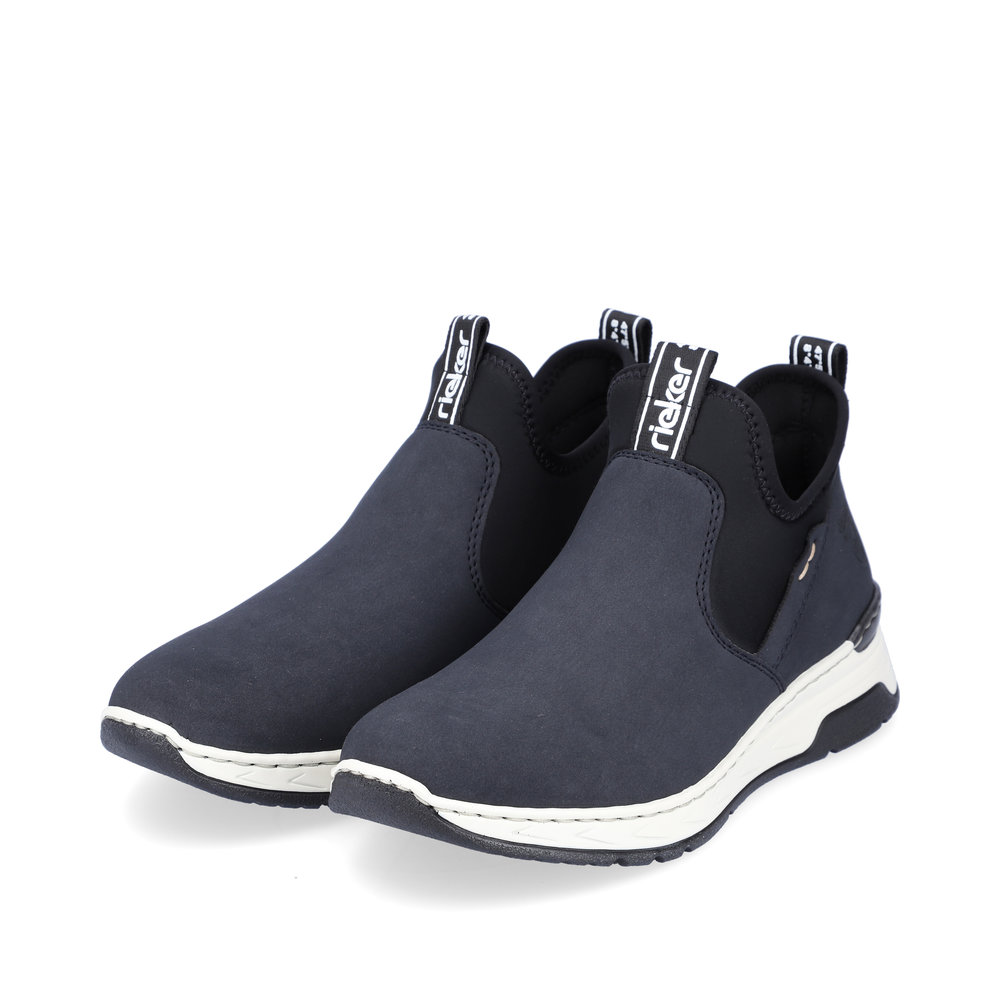 Rieker Damen-Sneaker-Schlupf-Stiefelette Blau