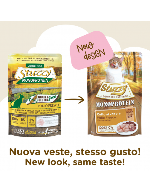 Stuzzy Cat No Grain Pouch 85 g - Kattenvoer