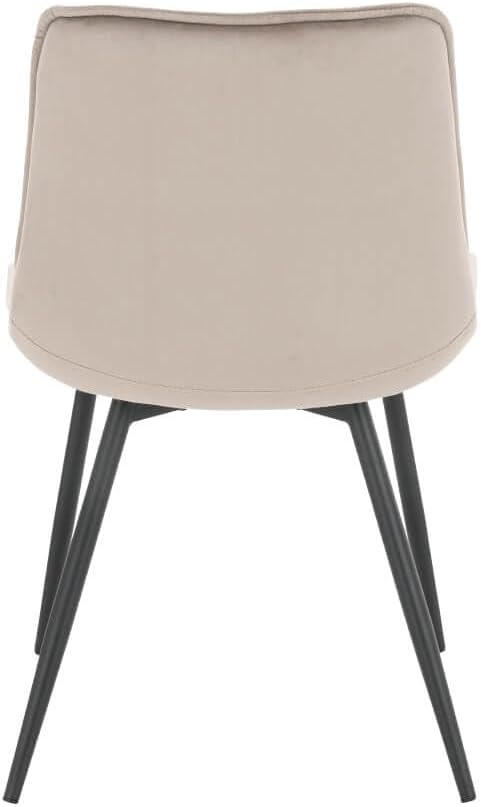 Home Deluxe - Polsterstuhl IKALO 6er Set - Farbe: Hellbraun - weiche Polsterung, bis 120 kg belastbar I Küchenstuhl Speisestühle Esszimmerstühle