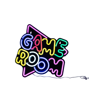 Neon wandlamp Game room 35,5x33,5cm