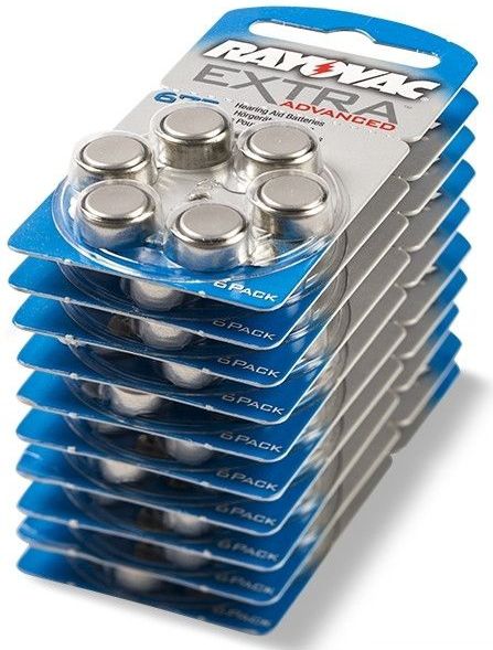 Rayovac extra advanced 675 voordeelpak 60 stuks (blauw)