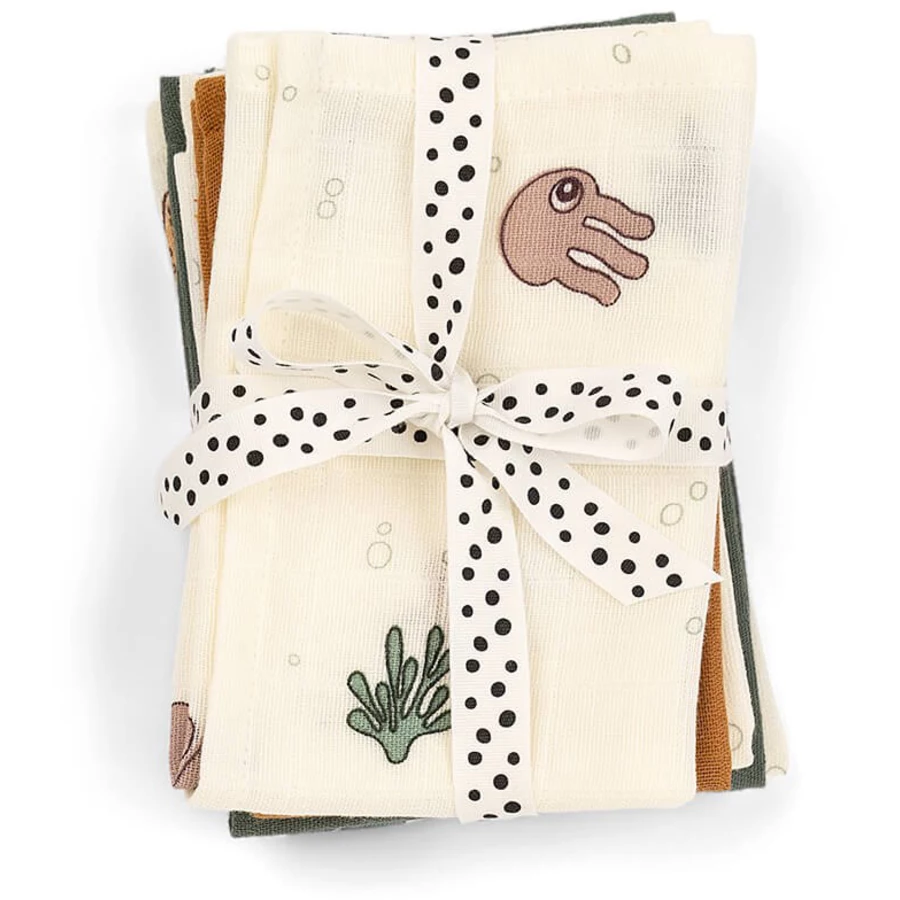 Done by Deer™ Waschlappen 5er-Pack Sea friends