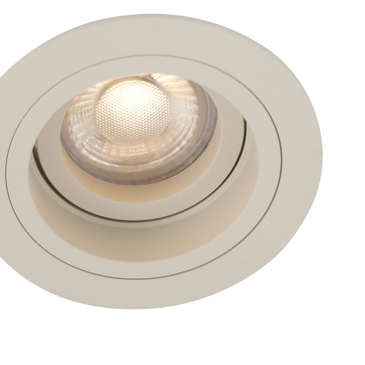 Set van 6 Moderne inbouwspot beige GU10 50mm draai- en kantelbaar - Chuck