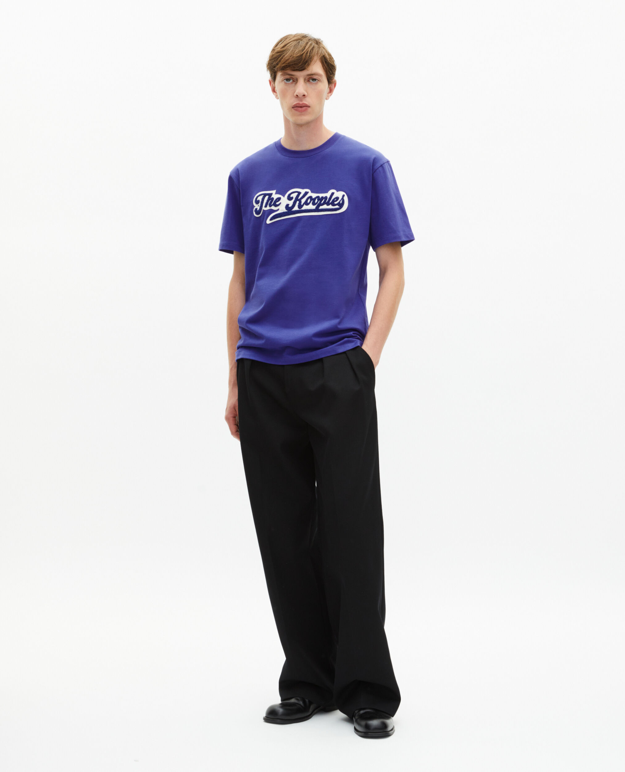 T-shirt avec patch bleu