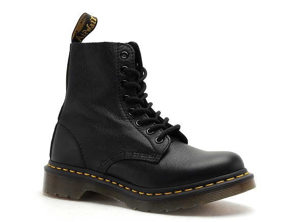 Dr martens boots bottine plates femme pascal virginia noir
