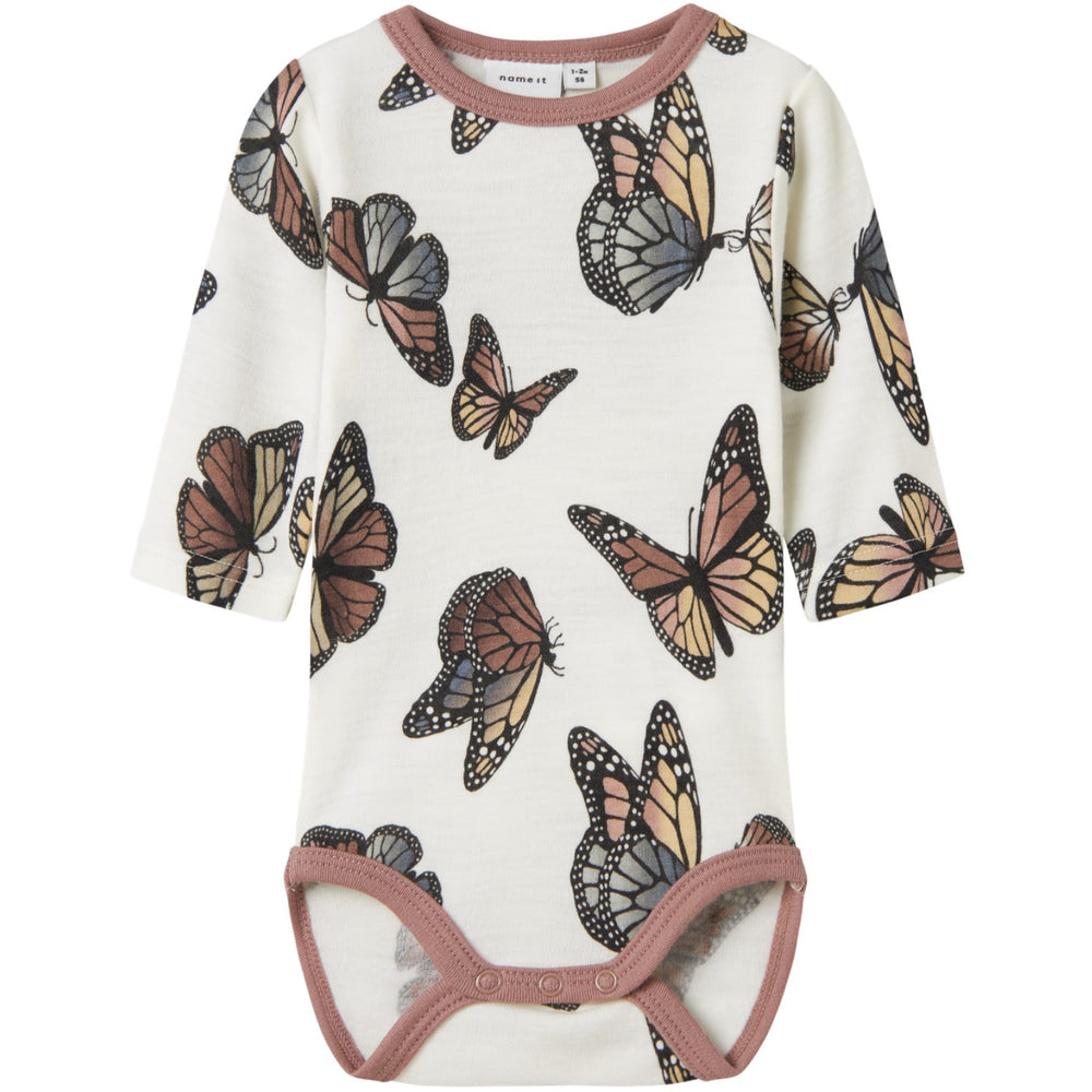 Køb Name It Snow White Butterfly Nbfwillitus Uld Ls Body