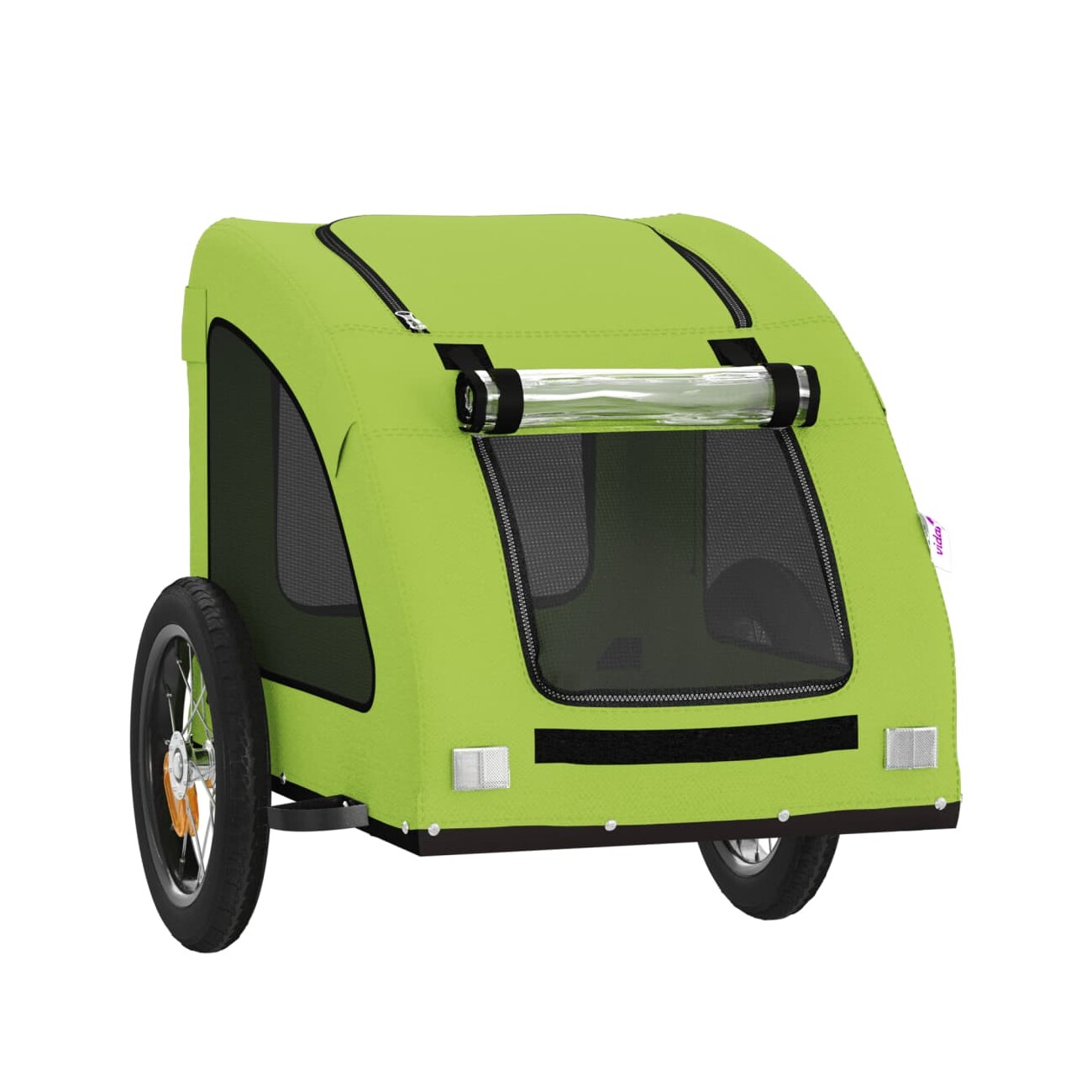 VidaXL Fahrradanhänger Hund 124x53x53cm (L x B x H) grün