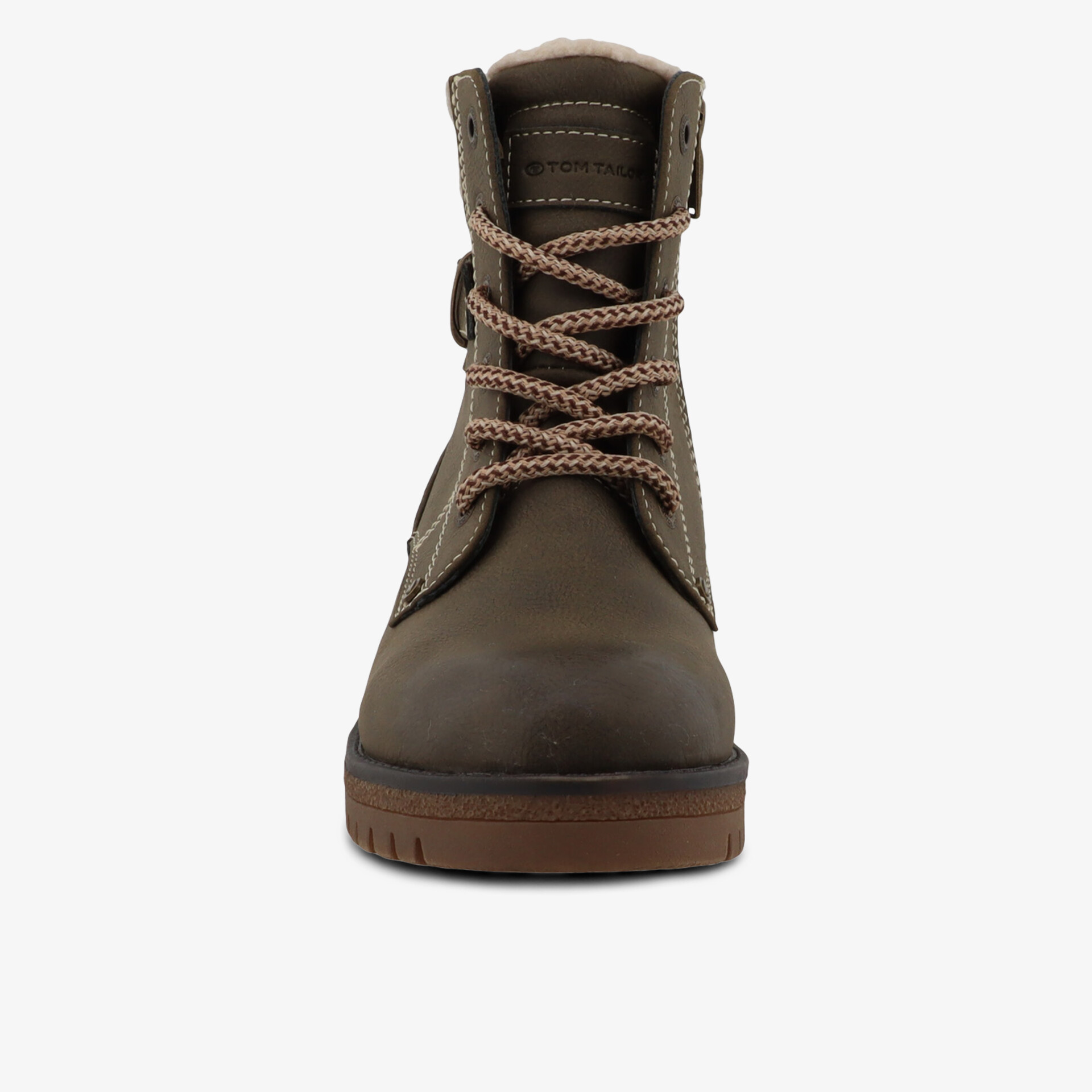 TOM TAILOR Damen Schnürstiefeletten grün