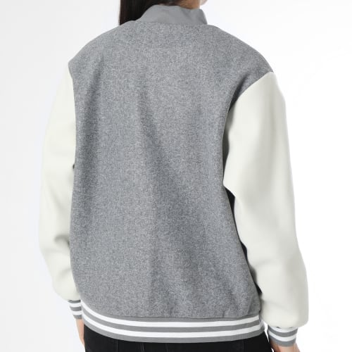 Veste Teddy Silja Life Gris Chiné Beige