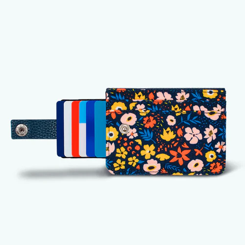 Porte-cartes Tikal bleu marine