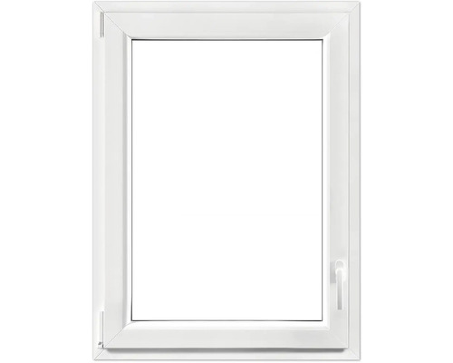 Kelderraam, draai-kiep, kunststof, RAL 9016 verkeerswit, 600x800 mm, DIN links