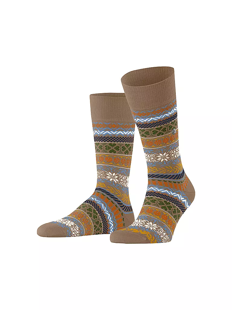 BURLINGTON Herren Socken COUNTRY FAIR ISLE 40-46 camel camel