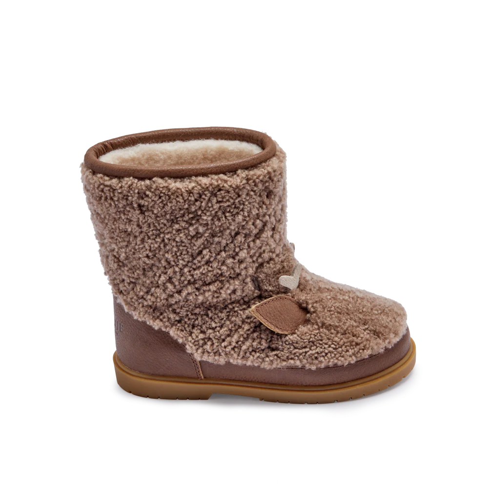 Kirfi Boots | Stag | Chestnut Curly Sheep Wool