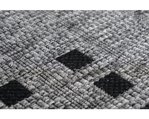 Binnen- en buitentapijt Indonesië Malang zilver 80x150 cm