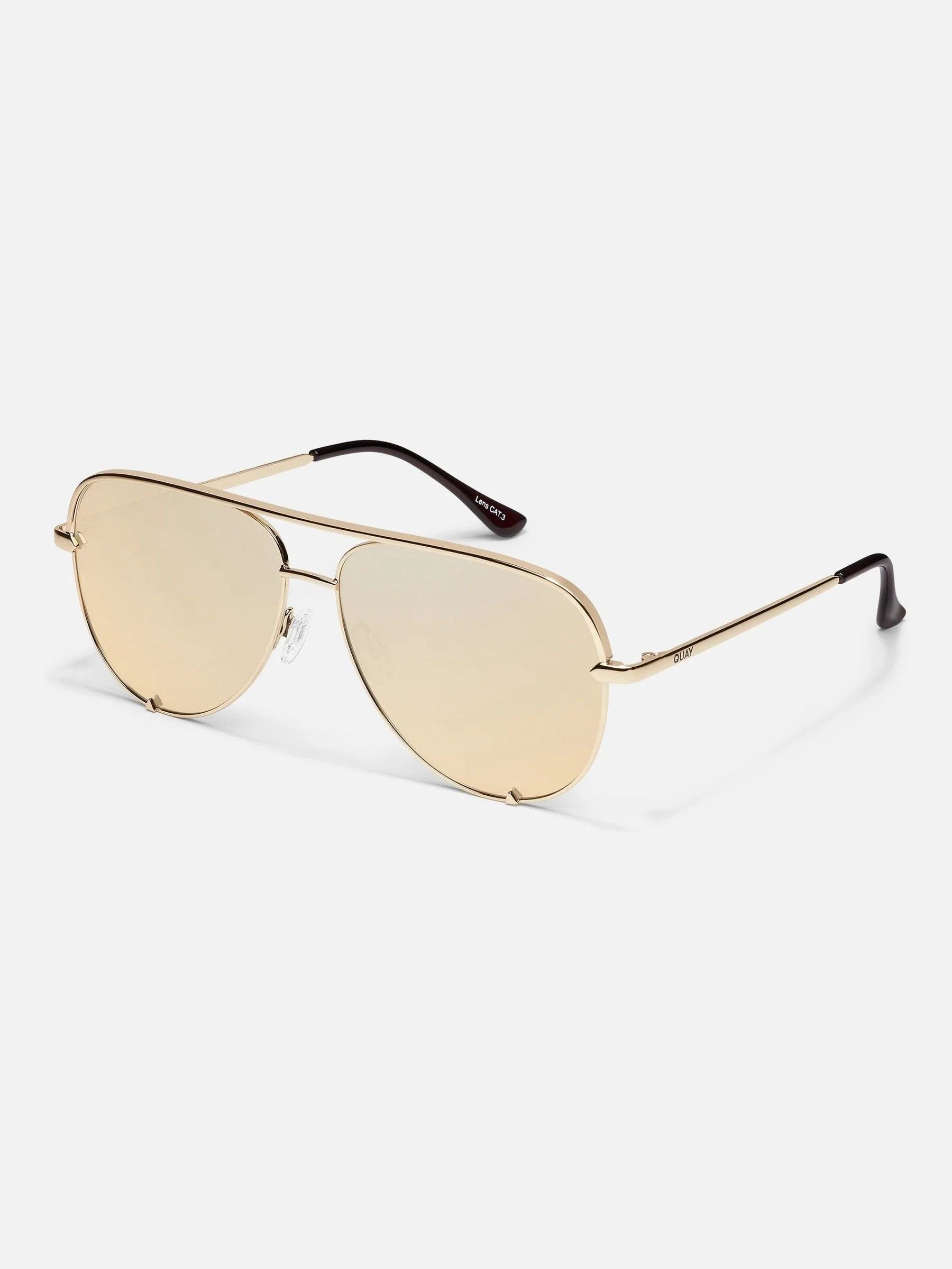 Goud - QUAY High Key Polarised Sunglasses
