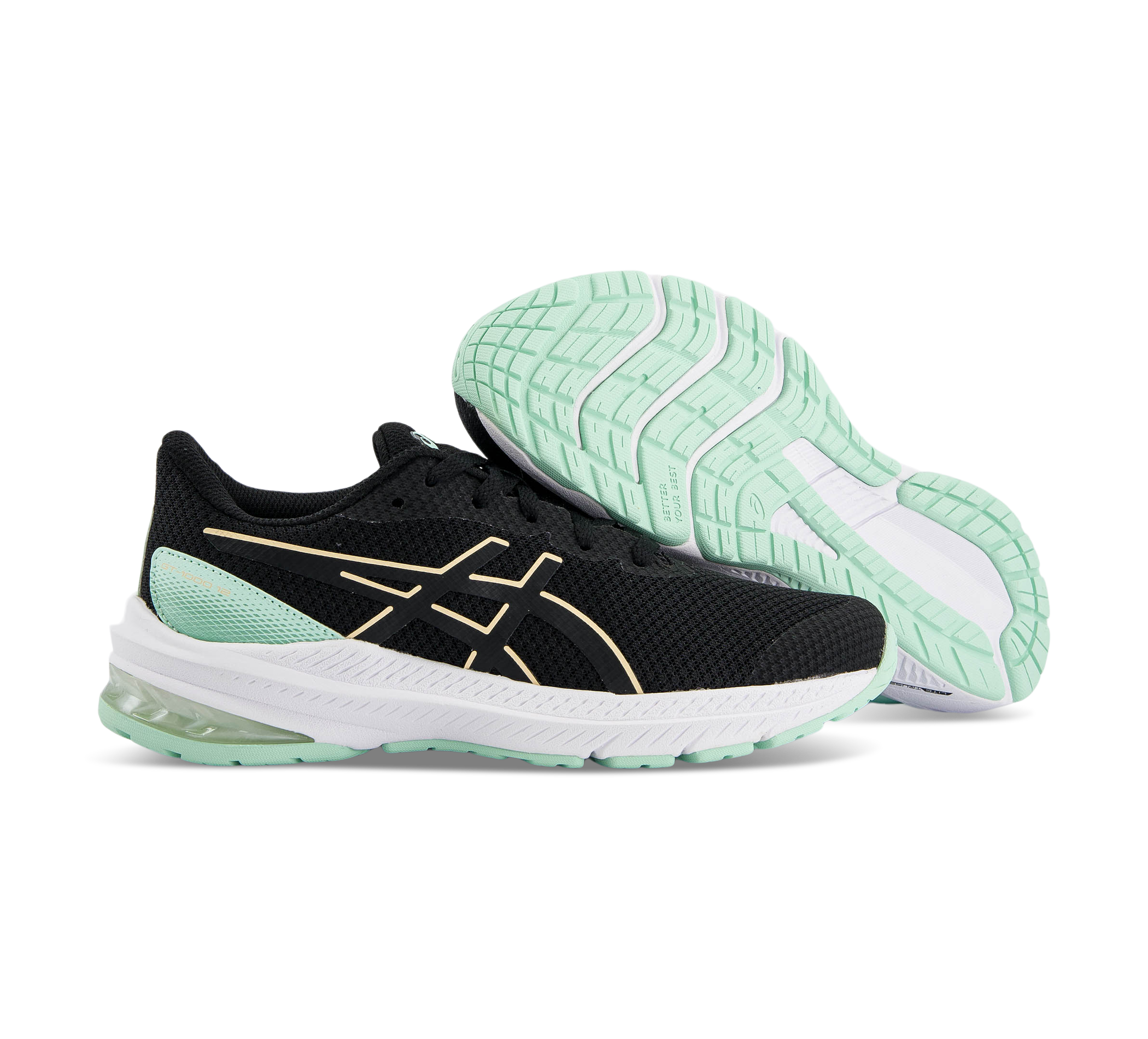 Asics GT-1000 12 GS schwarz
