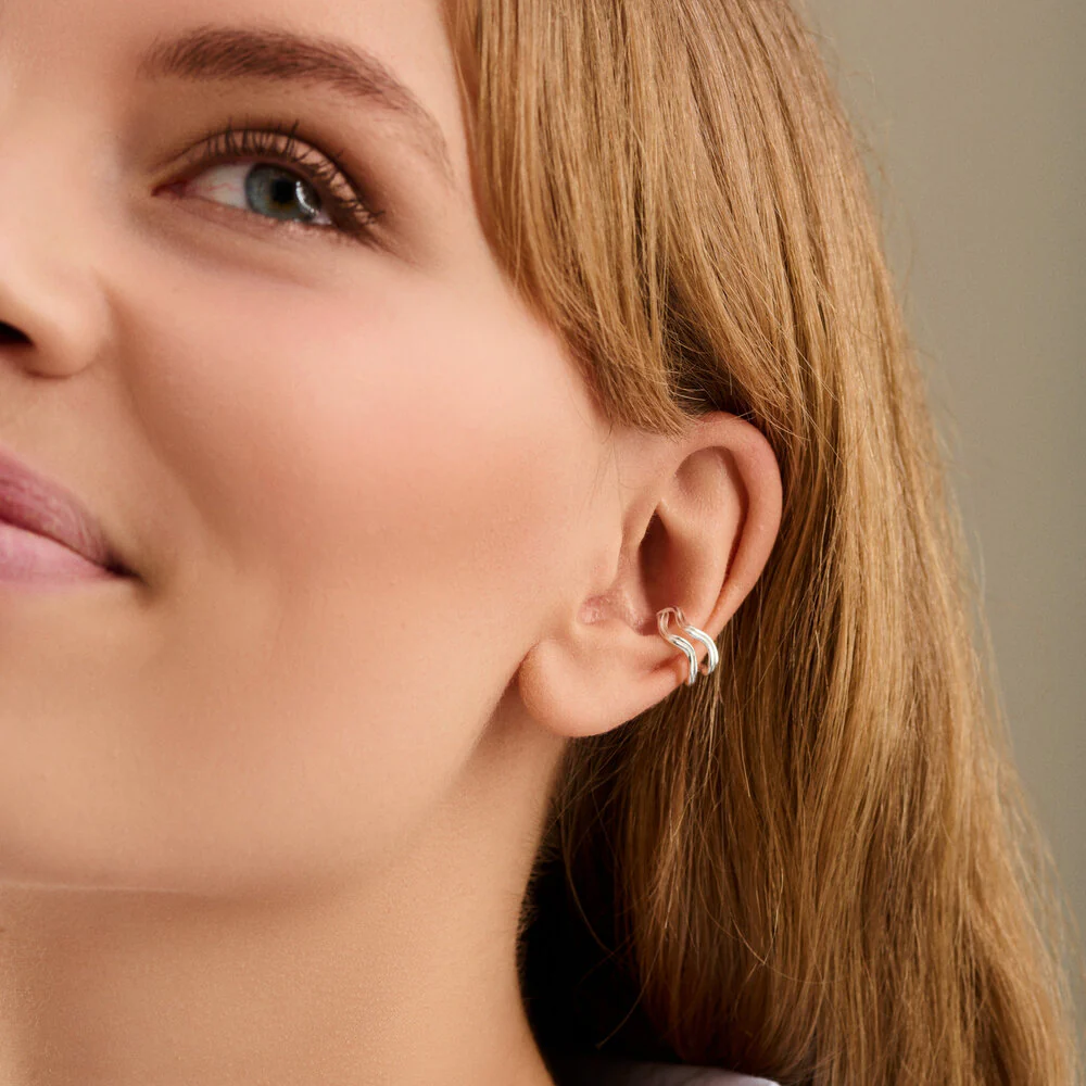 Pernille Corydon  Double Wave earcuff - forgyldt