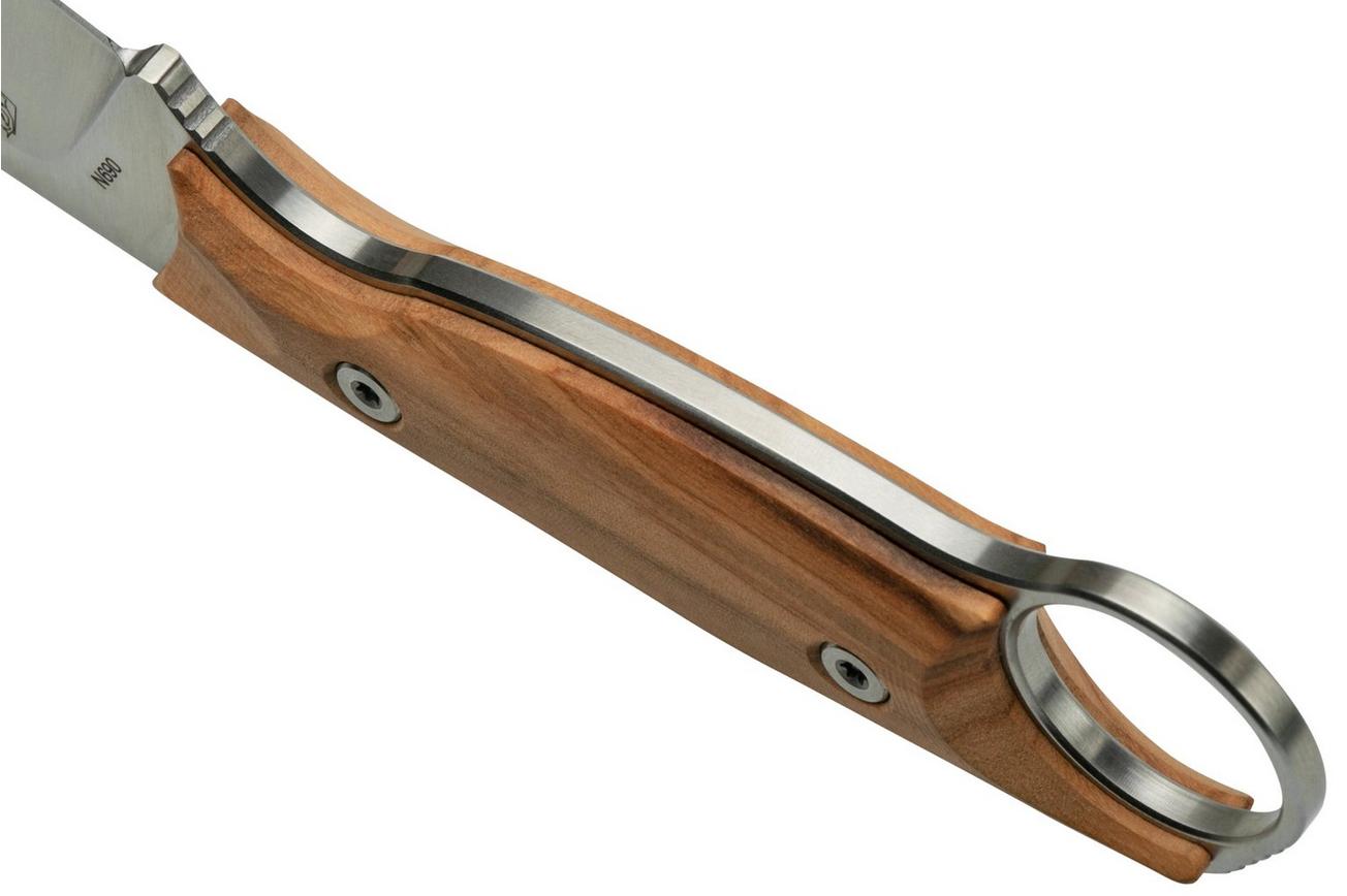 Real Steel Furrier Skinner Olive Wood 3611W vaststaand mes, Ivan Braginets design