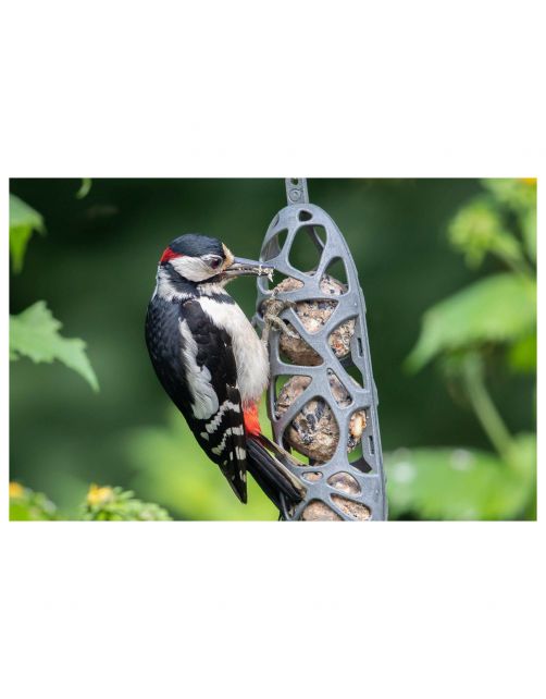Singing Friend Sam  Feeder 100% Recycled - Voersilo - 6x6x24 cm Grijs