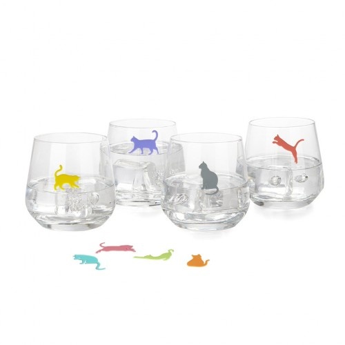 Copos Sticky Cats da marca Balvi