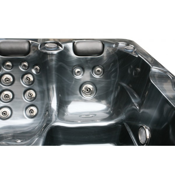 Badstuber Fiji outdoor whirlpool 2 persoons parelgrijs