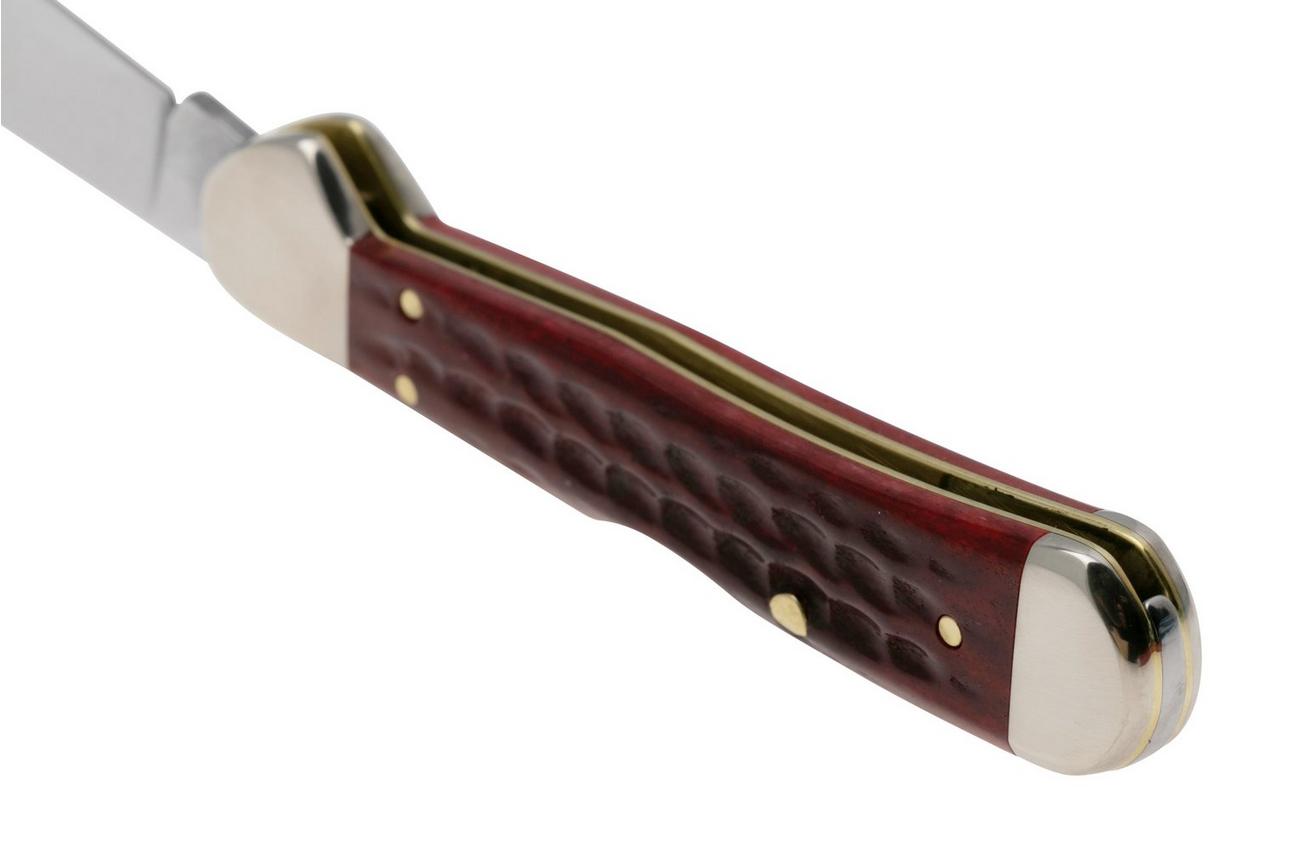 Case Mini Copperlock 10307 Pocket Worn Old Red Bone, Corn Cob Jig 61749L SS zakmes