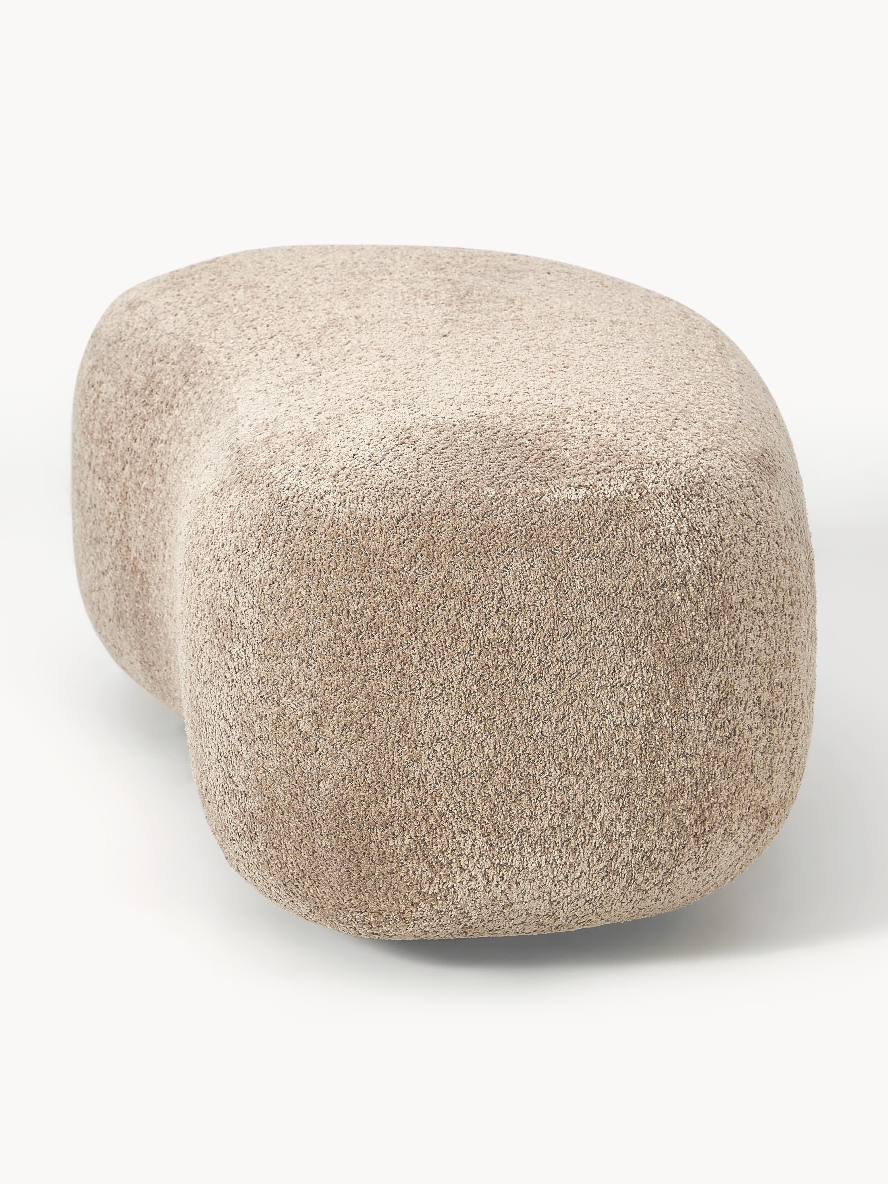 XL poef Alba van teddy bouclé