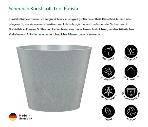 Scheurich Kunststoff-Topf Purista+, rund