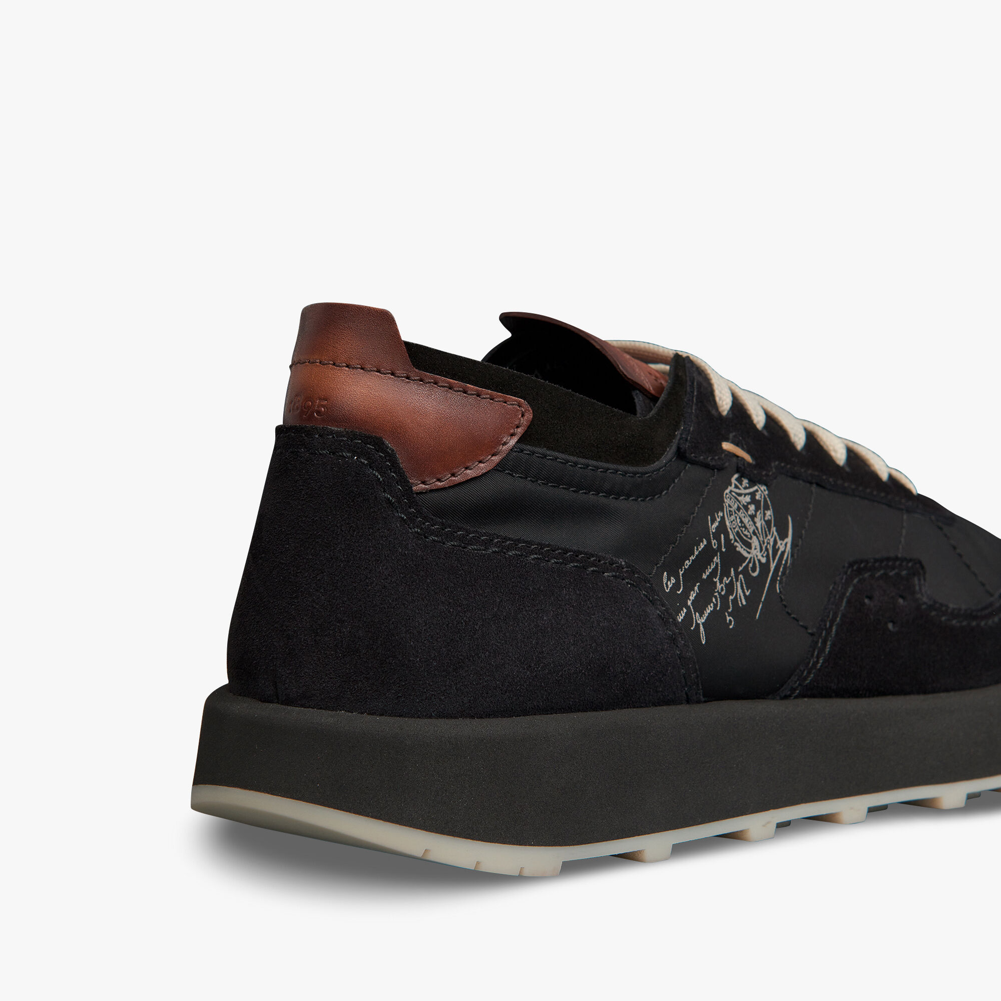 Sneaker Light Track En Veau Velours Et Nylon