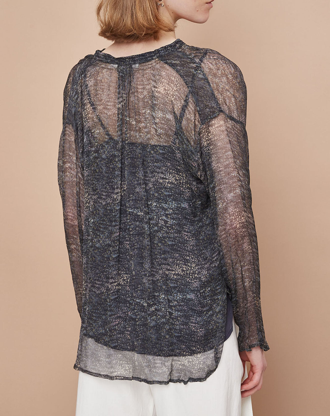 Mare di Latte Blouse Elene granit encre