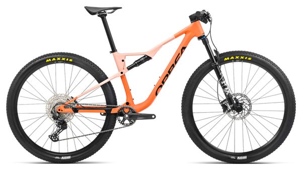 VTT Tout-Suspendu Orbea Oiz H30 Shimano Deore 12V 29'' Orange Apricot Beige Limestone