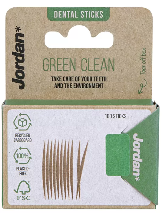 Jordan Green Clean Dental Sticks - 100 stk.