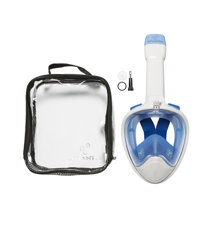 Atlantis 2.0 Wit Blauw S/M Snorkelmasker