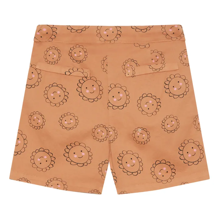 Weekend House Short Fleurs Coton Bio | Camel