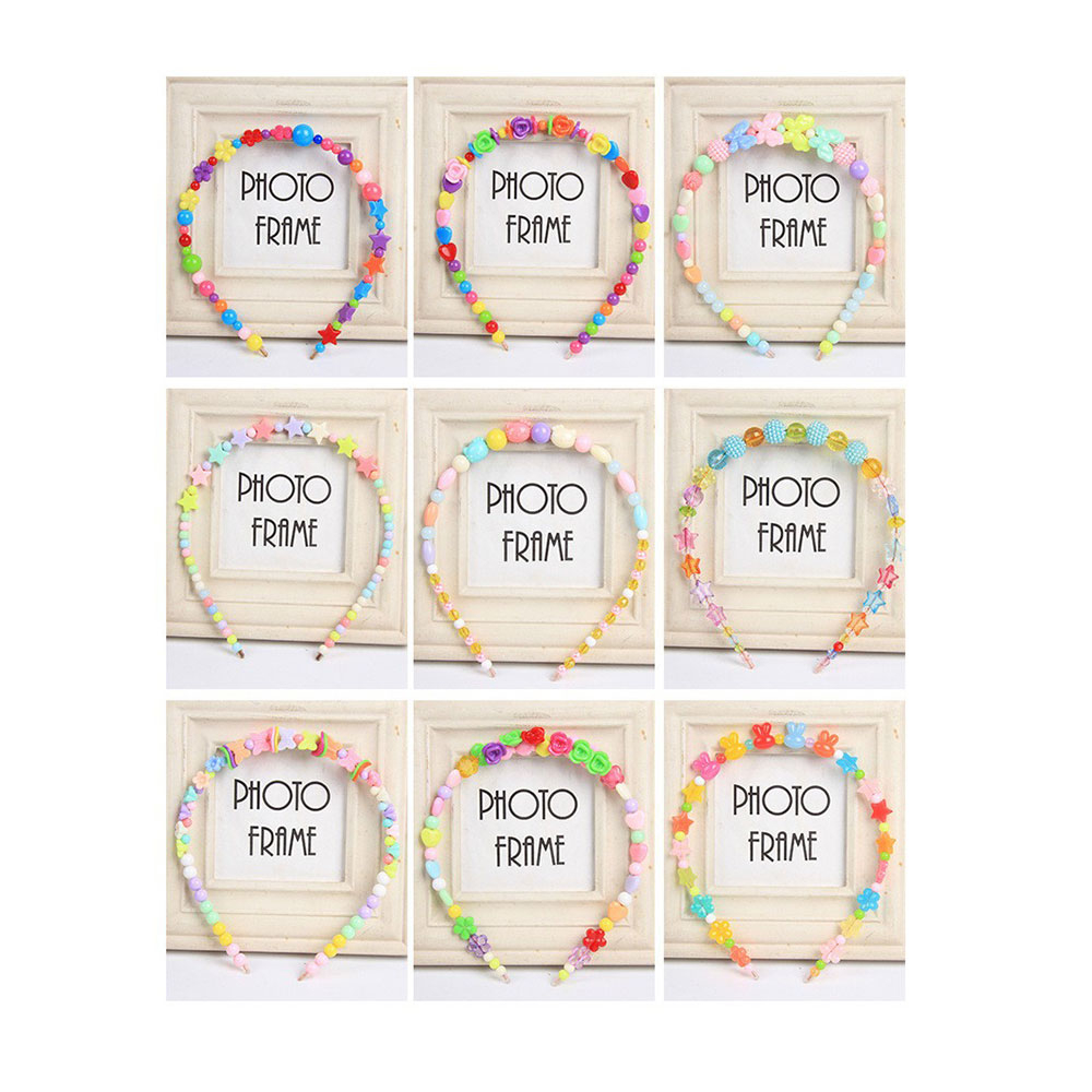 (1200er Set) Perlen DIY Haarreif / Freundschafts Armband Kinder Bastel Kette   0.8mm Nylon Faden - Bunt