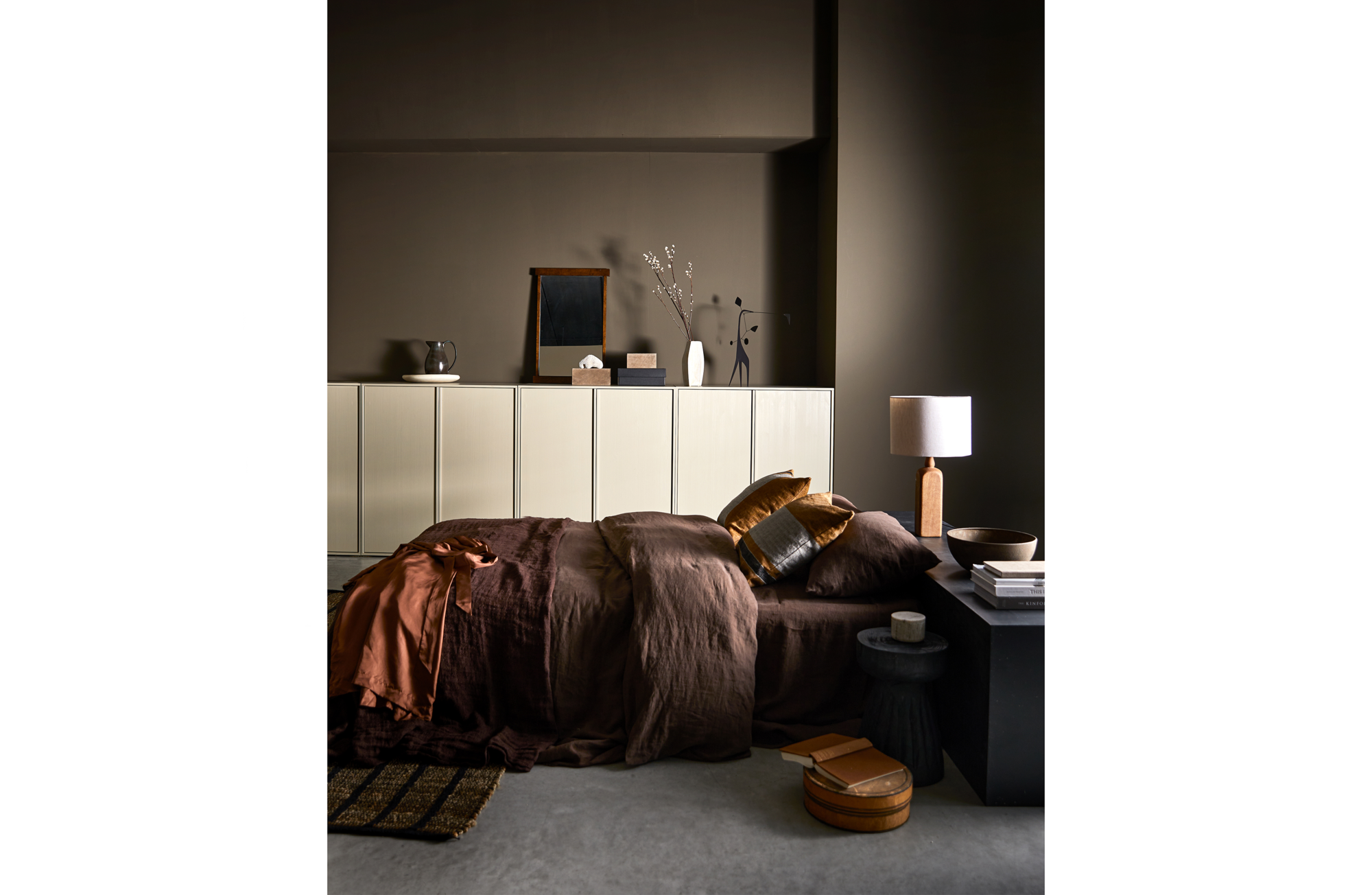 Daily Closet Double 110x100cm Grenen Dakargrau