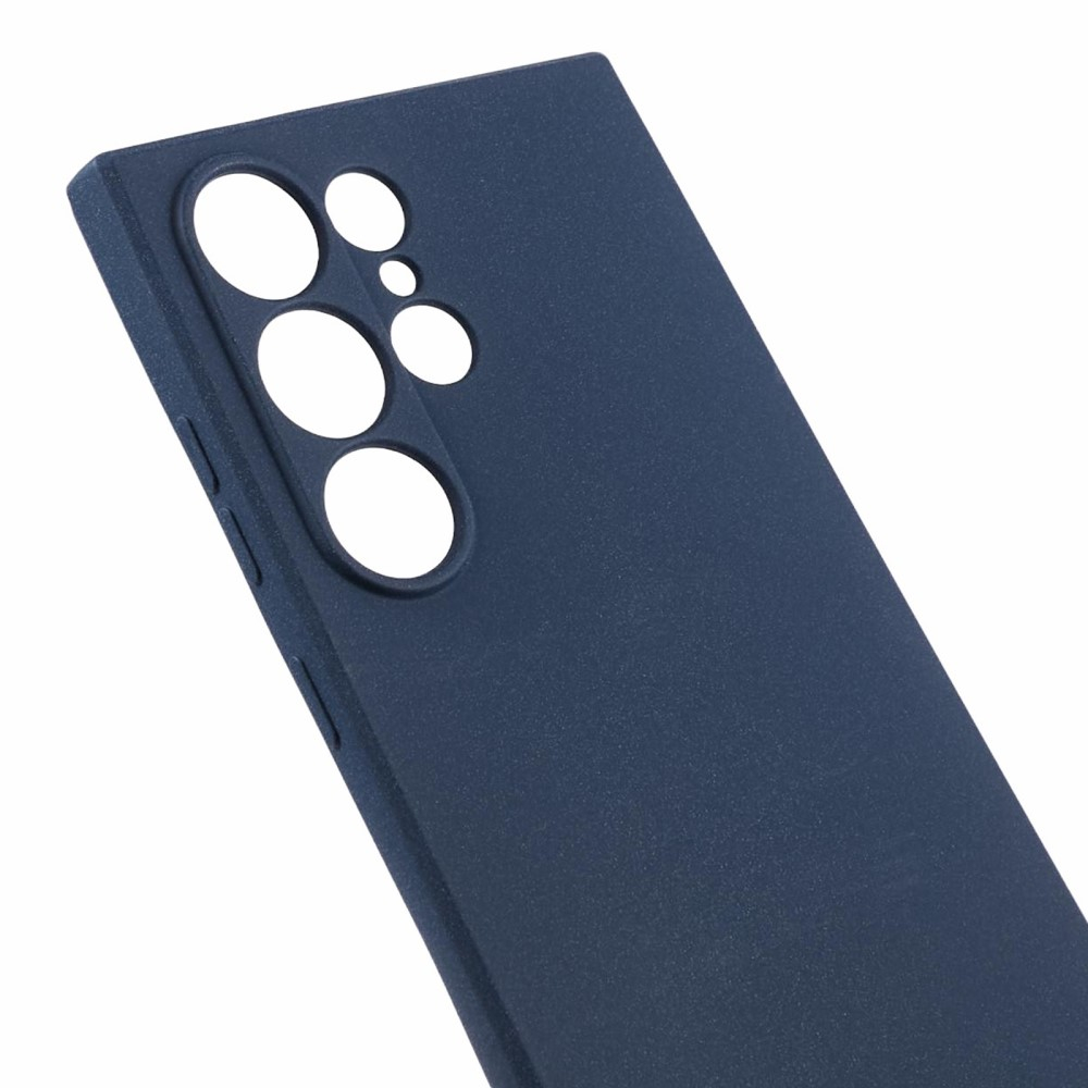 Samsung Galaxy S24 Ultra Gummi Case Hülle mit Kameraschutz - Dunkelblau