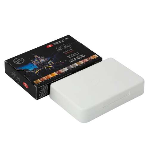 WHITE NIGHTS™ Künstler-Aquarellfarben-Set Metallic & Pastel Colours