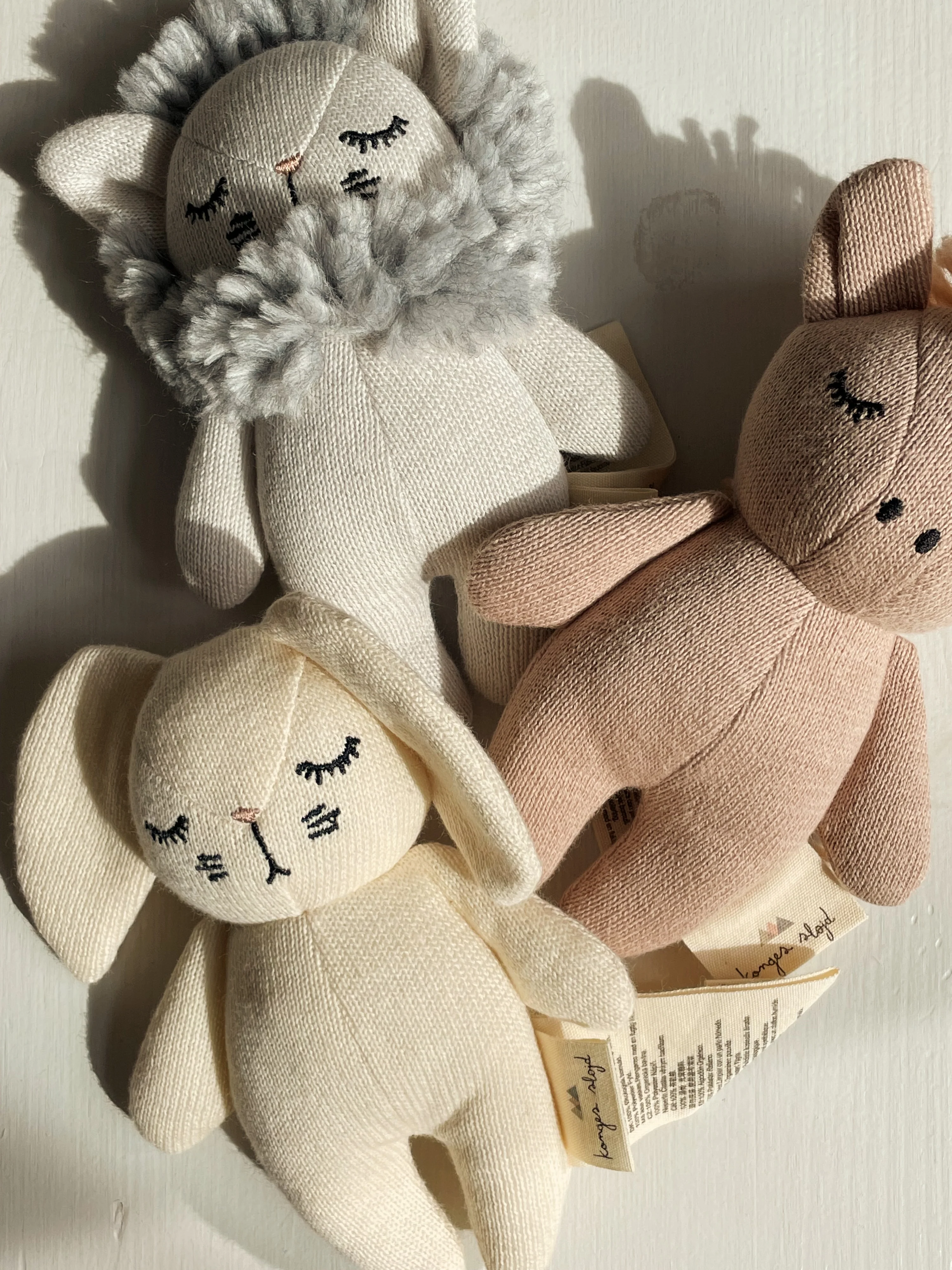 Løve bamse - grey - OS