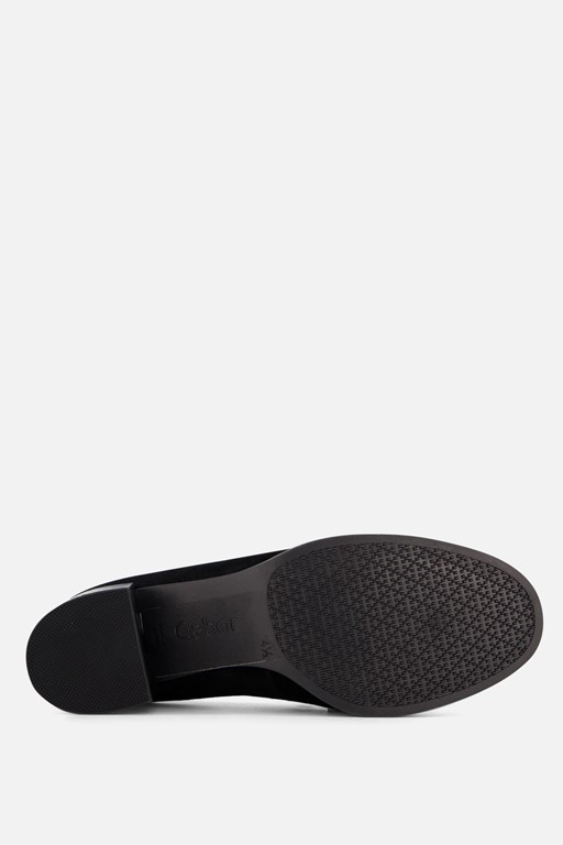 Gabor Trotteur Instappers zwart Suede