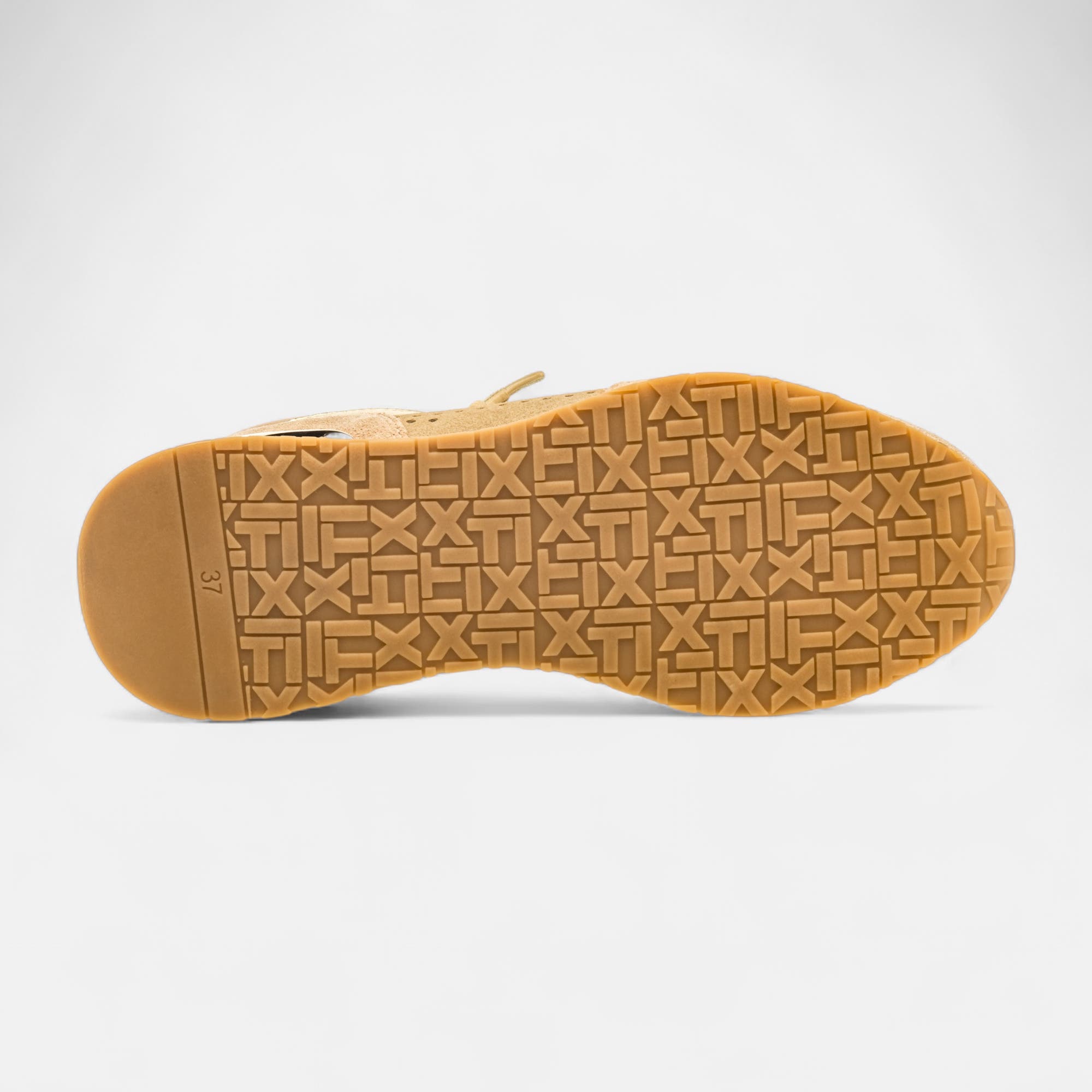 Baskets basses Femme en cuir taupe