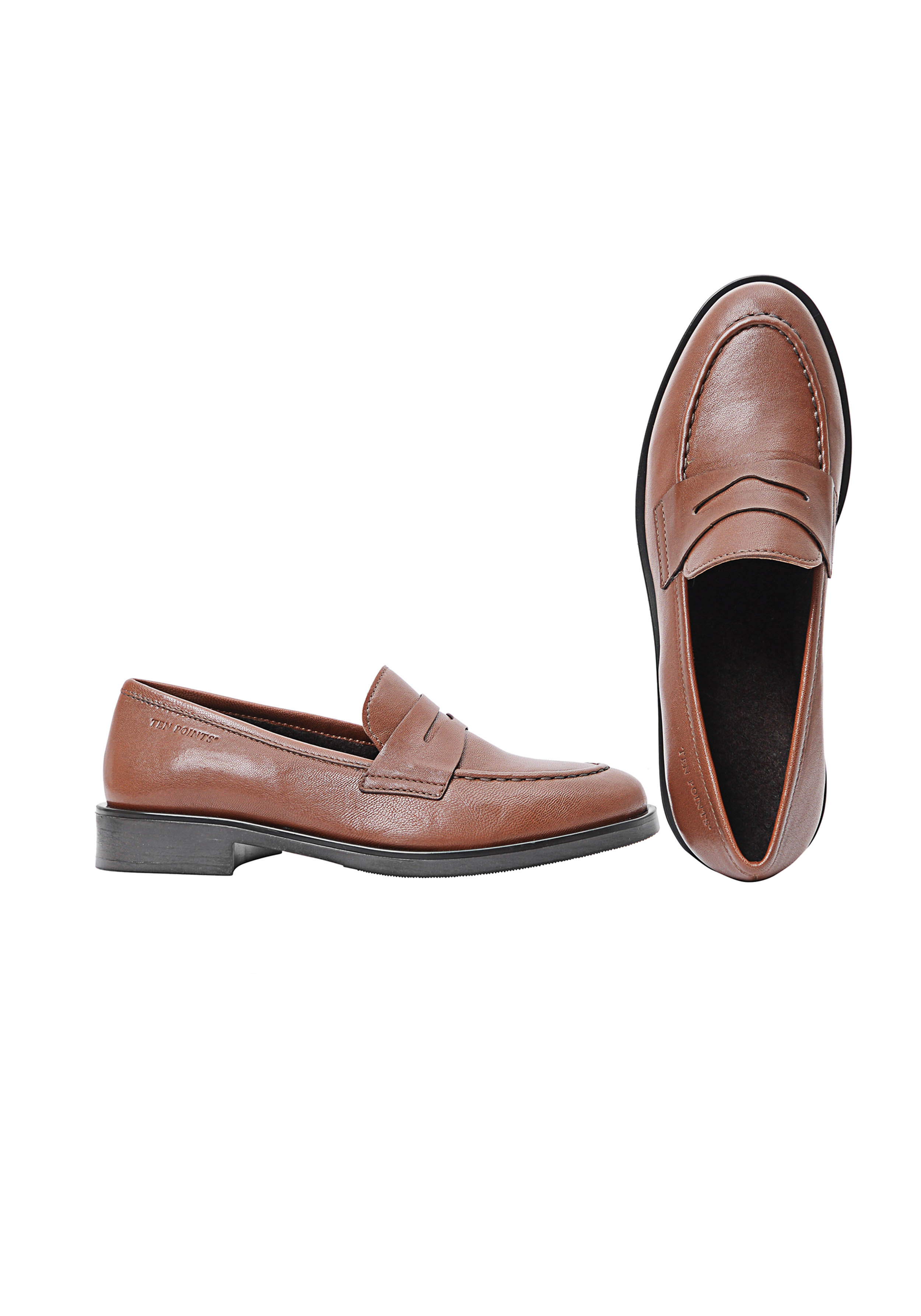 Ten Points Loafers Nora Brown