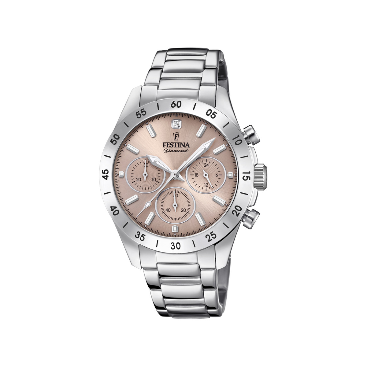 Montre Festina femme chronographe acier